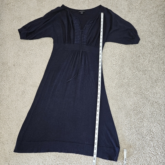 Banana Republic tie front navy dress Small - Picture 7 of 12